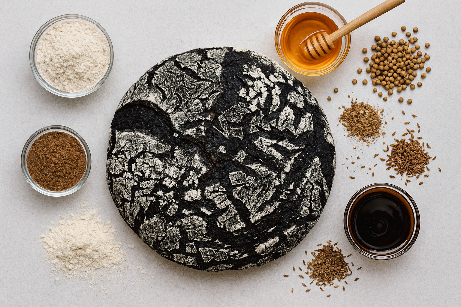 Финский хлеб на ржаной закваске с солодом