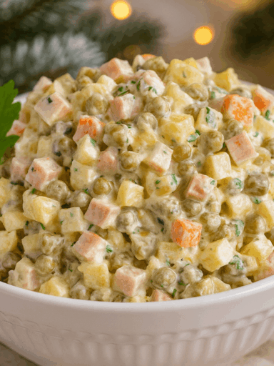 оливье с колбасой